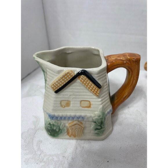 Vintage Windmill Japan Tea Set - Teapot Sugar Bowl & Creamer - Picture 10 of 16